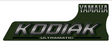 Sticker - Tank R/H - Yamaha Kodiak 400/450 Ultramatic, green background with Yamaha logo.