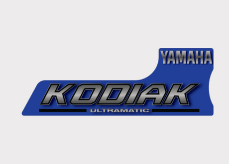 Sticker for Yamaha Kodiak 400/450 Ultramatic tank, right-hand blue