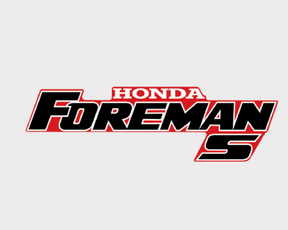 Sticker - Tank - Honda Foreman S decal in white red black, 300mm