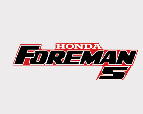 Sticker - Tank - Honda Foreman S decal in white red black, 300mm