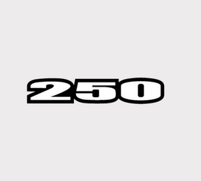 Sticker 250 decal for Suzuki LT-F250 Ozark, white background