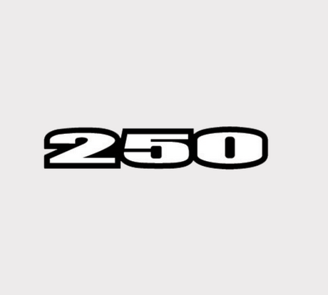 Sticker 250 decal for Suzuki LT-F250 Ozark, white background