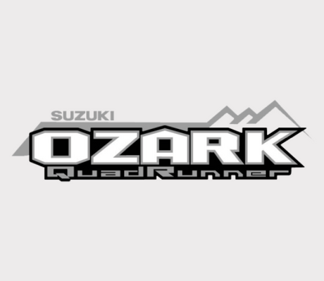 Sticker for Suzuki Ozark LT-F250 tank, R/H-L/H with Ozark QuadRunner graphic