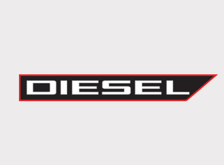 Diesel logo sticker for hood side, right-hand, Polaris Ranger 900/1000 Diesel.