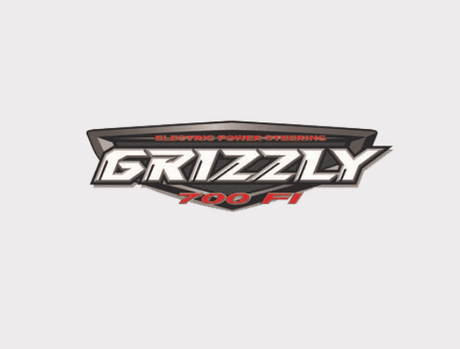 Sticker – Grizzly 700 FI logo decal for Yamaha Grizzly 700 EPS tank, RH and LH sides (2009–2015)