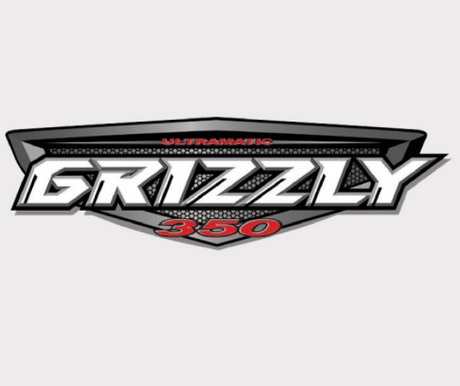 Sticker for Grizzly 350 tank (R/H+L/H) with Ultramatic Grizzly 350 logo