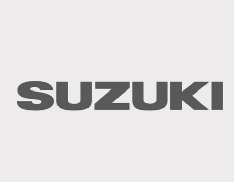 Sticker Suzuki small grey emblem, universal fitment 1983–2017.