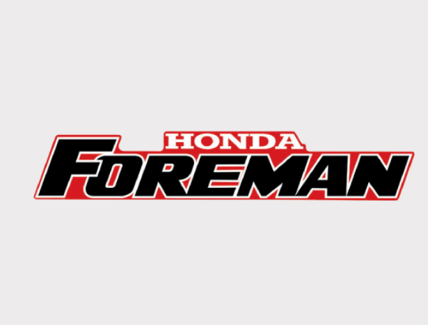 Sticker - Tank - Honda Foreman logo decal in red and black by DGT Agri