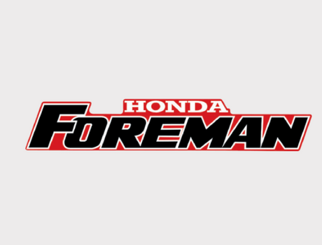 Sticker - Tank - Honda Foreman logo decal in red and black by DGT Agri