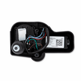Wiper motor for Honda SXS520 Pioneer by DGT Agri, black plastic housing with wiring harness