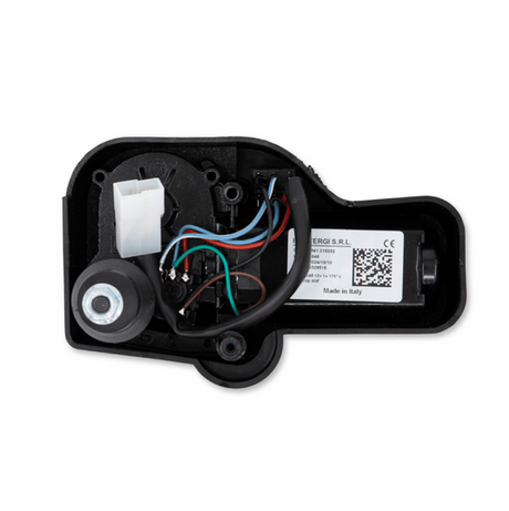 Wiper motor for Honda SXS520 Pioneer by DGT Agri, black plastic housing with wiring harness