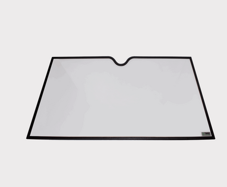 Glass windscreen for Honda SXS520 Pioneer New Style — DGT Agri, clear with black frame