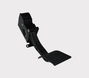 Electric throttle pedal for Polaris Ranger 570 (2015–2016) by DGT Agri, black plastic pedal with mounting bracket.