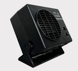 DGT Agri UTV cab heater, black compact unit with circular front grille and mounting bracket