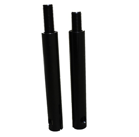 Bracket kit – Cobra Pro-Tek universal ATV windscreen brackets, long, black metal, 2 pcs, by DGT Agri