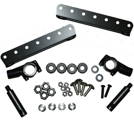 Windscreen mounting kit for Cobra Pro-Tek Universal ATV by DGT Agri, with brackets, clamps, bolts and washers.