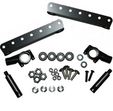 Windscreen hardware kit for Cobra Pro-Tek ATV by DGT Agri: pair of mounting brackets, clamps, bolts, nuts.
