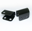 Black metal U clamps for National Cycle Windscreen, pack of 2.