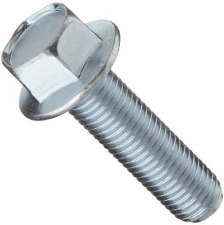Flange bolt, small-head hex with flange, 6x40 HT, part-thread, pack of 25