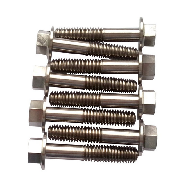 Flange bolts 10x40 HT AF14 part-thread, metal hex-head bolts (six shown)
