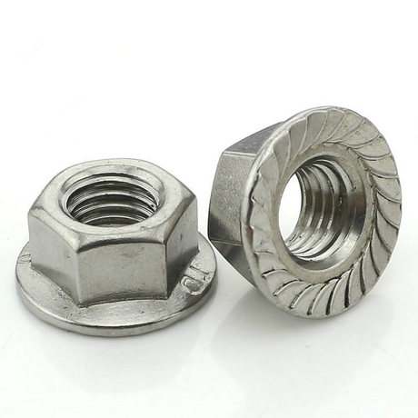 DGT Agri flange nuts, 12mm AF17, P1.25, zinc-plated, two nuts