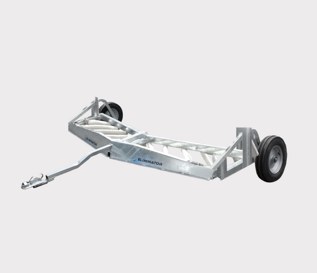 C-Dax Eliminator Weed Wiper 2.4m, galvanized steel frame with dual wheels, by DGT Agri.
