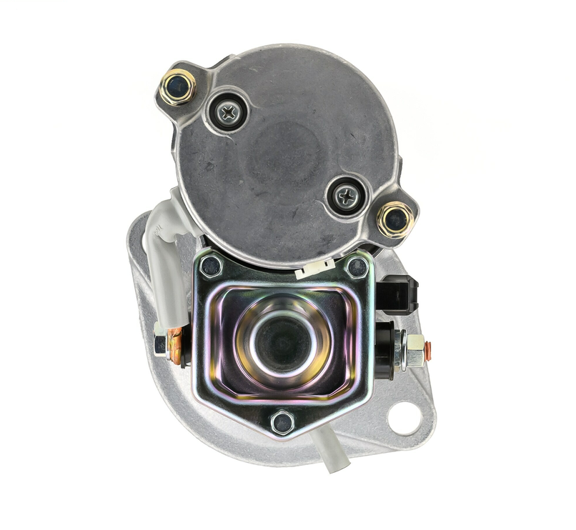 Denso gear reduction starter motor, silver-gray finish, 12V 2.0kW for Isuzu