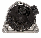 Denso alternator, 14V 90A, silver housing with black front cover, for Citroën/Peugeot/Mitsubishi