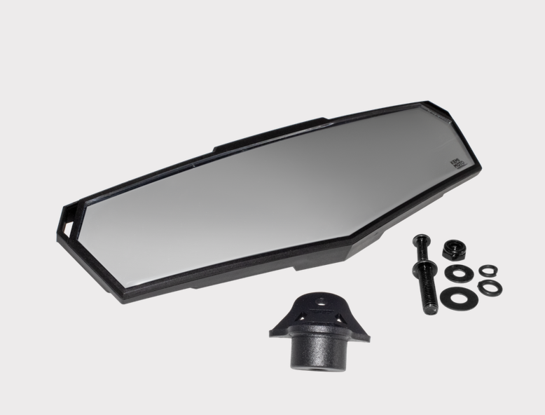 Centre rear view mirror for CFMoto UForce 950 / ZForce 950 by DGT Agri, with mounting hardware