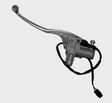 Brake master cylinder lever Yamaha YFM, with silver lever and gray body