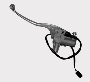 Brake master cylinder lever Yamaha YFM, with silver lever and gray body
