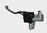 Brake master cylinder lever for Kawasaki KLF/KVF ATV (1988–2005), black lever with silver body.