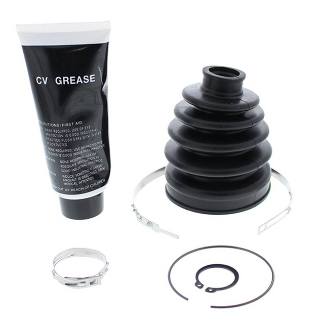 CV Boot Kit by DGT Agri for Polaris Ranger 900D/1000D; includes black rubber boot, grease tube, clamps.
