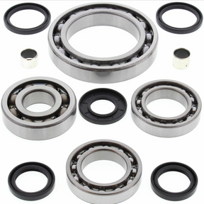 Front differential bearing and seal kit for Polaris 2002–2007 by DGT Agri, with steel bearings and black seals.