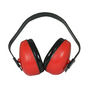 Ear Defenders – Adjustable Headband by DGT Agri; red padded earmuffs for work safety protective gear.