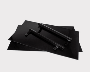 Mudflap Kit for CFMoto UForce U10 Pro by DGT Agri, black fender flares with mounting bars