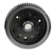 Flywheel and ring gear for Yamaha YFM 600 Grizzly (1998–2001), black steel with toothed outer ring and central bore