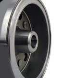 Flywheel & ring gear for Yamaha YFM 600 Grizzly (1998–2001); metallic gray finish