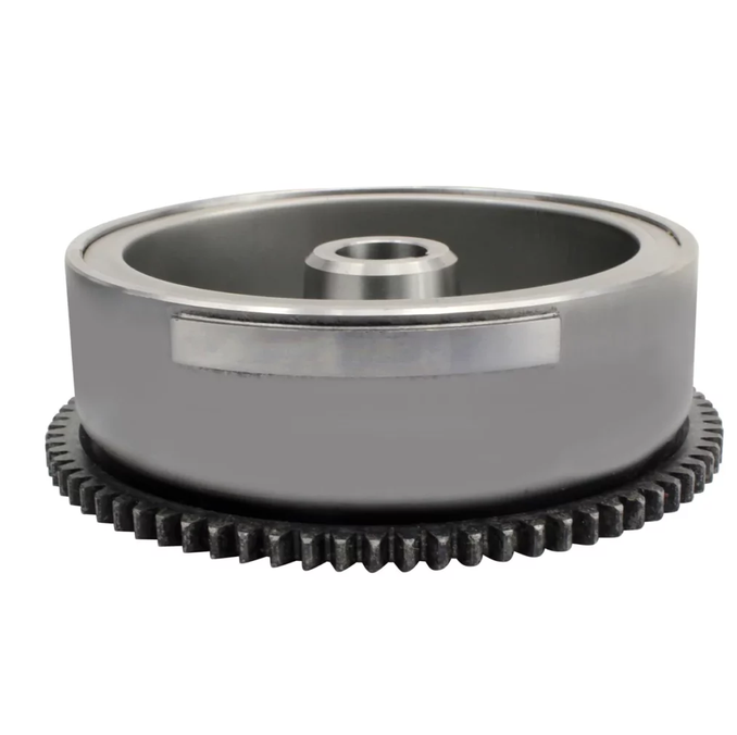 Flywheel and ring gear, metal gray, for Yamaha YFM 600 Grizzly (1998–2001)