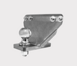 Hyper Tow Hitch ball mount in steel with chrome ball for Yamaha YFM 450/700 quad (2020–2026)