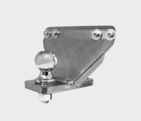 Hyper Tow Hitch ball mount in steel with chrome ball for Yamaha YFM 450/700 quad (2020–2026)