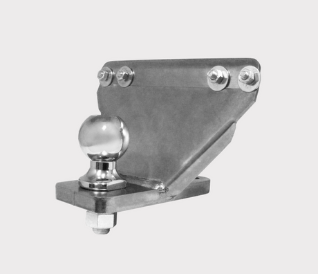 Hyper Tow Hitch ball mount in steel with chrome ball for Yamaha YFM 450/700 quad (2020–2026)