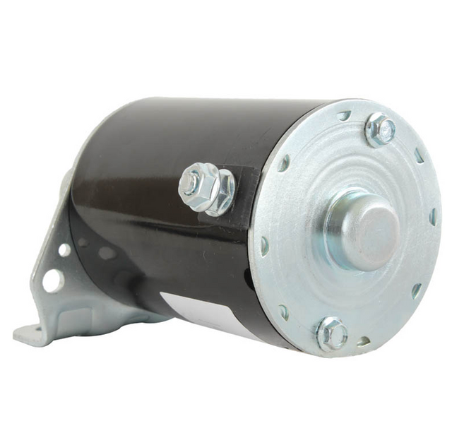 Starter motor by DGT Agri for Briggs & Stratton, 16-tooth, black housing