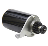 Starter motor with black cylindrical housing and 16-tooth drive, 106mm case