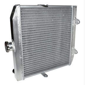 Radiator for Honda SXS 500 / 520 Pioneer (2015–2022), aluminum silver cooling radiator by DGT Agri.