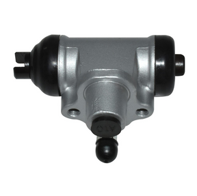 Brake master cylinder kit for Kawasaki Mule 600/610, DGT Agri; silver body with black end caps.