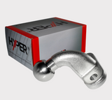 Tow ball 50mm chrome flange-type hitch ball by DGT Agri.