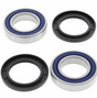 Rear wheel bearing kit for Yamaha YFS200 Blaster (1988–2002) by DGT Agri; four-piece set with blue-sealed bearings and black seals.