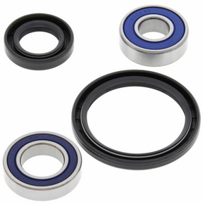 Front wheel bearing kit for Yamaha YFS200/YFB250 by DGT Agri, four pieces with blue-sealed bearings and black seal