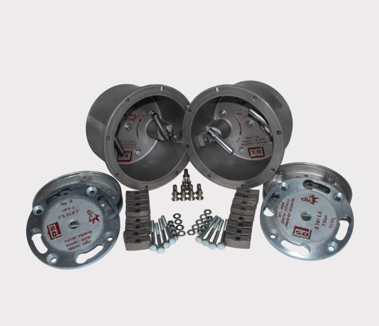 Clic Dual Wheel Hub Kit – Type 12 Multifit, metal wheel hub components and fasteners by DGT Agri